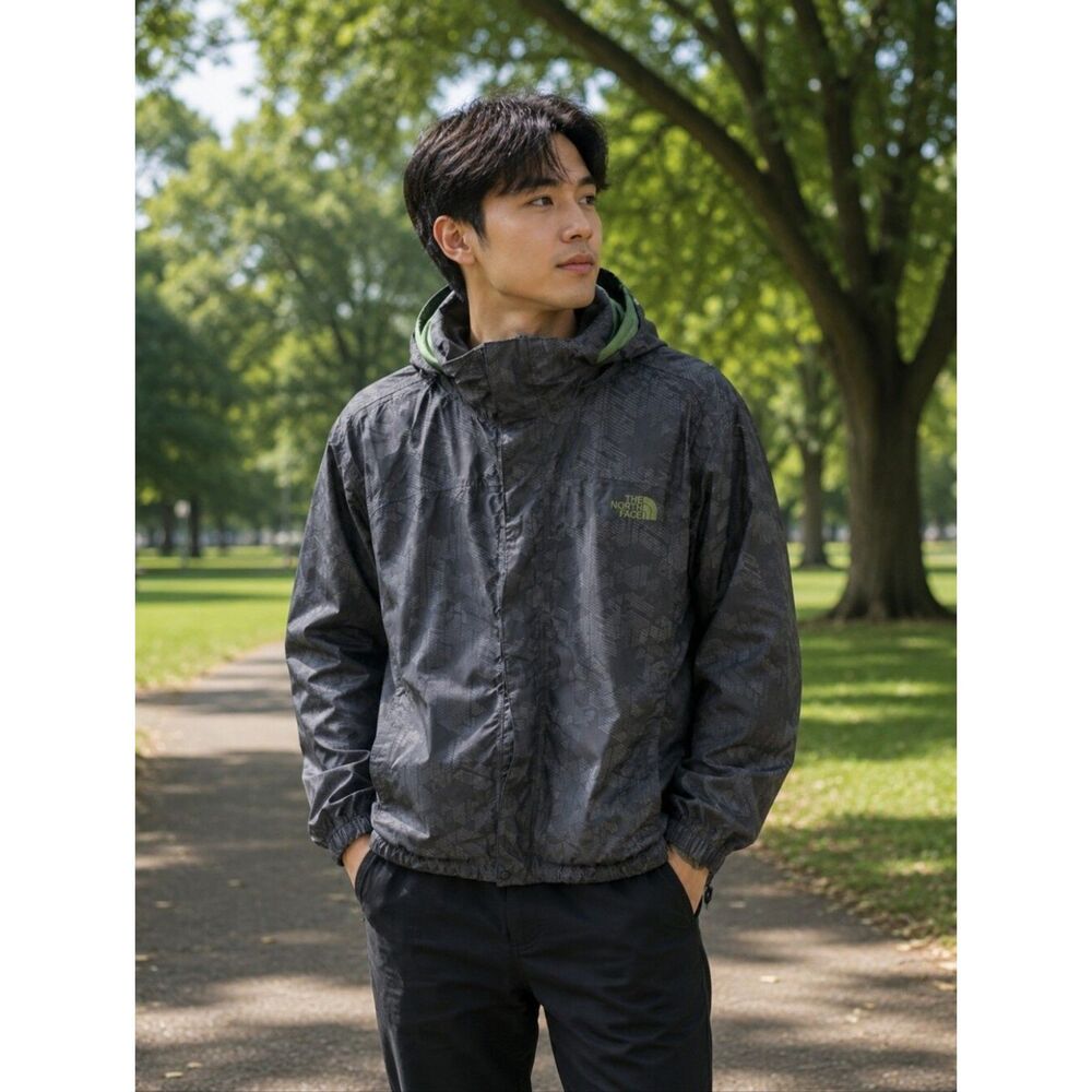 The North Face Mountain Parka Windbreaker Jacket Men's Small Hyvent Tech